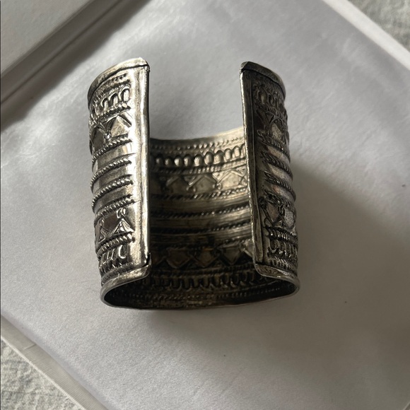 Silver Ornate Cuff Bracelet - Picture 2 of 4